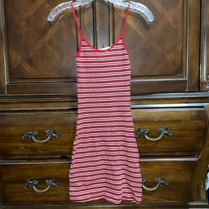 Brandy Melville Red Striped Dress